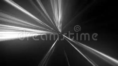 黑白抽象科幻空间虫洞隧道时间行程.. 4K